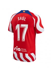 Atletico Madrid Saul Niguez #17 Voetbaltruitje Thuis tenue 2022-23 Korte Mouw